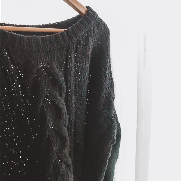 Baggy Navy Knitted Top - Picture 2 of 2